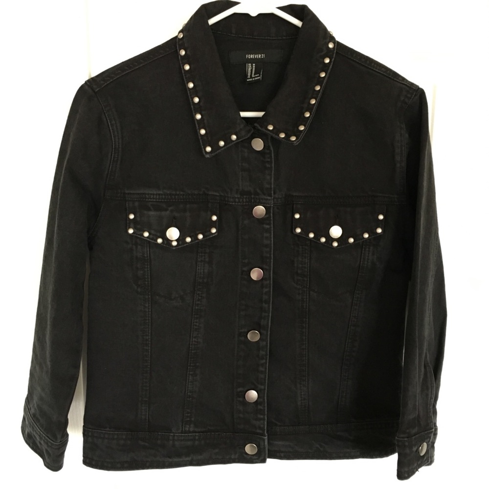 Forever 21 Studded Denim Jacket